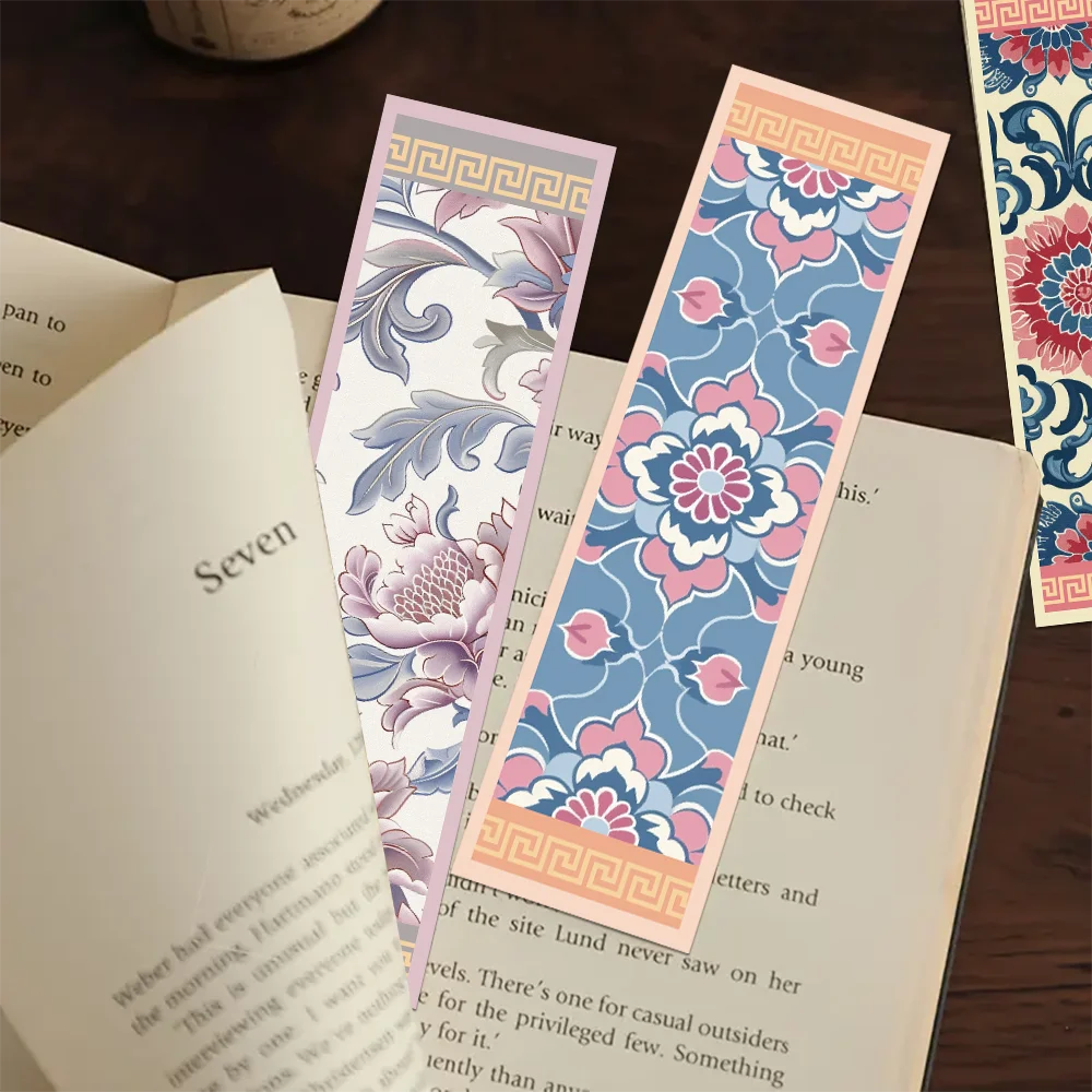 30pcs Classical Pattern Bookmarks Decorate Reading Pages Books Label Paper Cards Student creative gifts Page Bookmarks