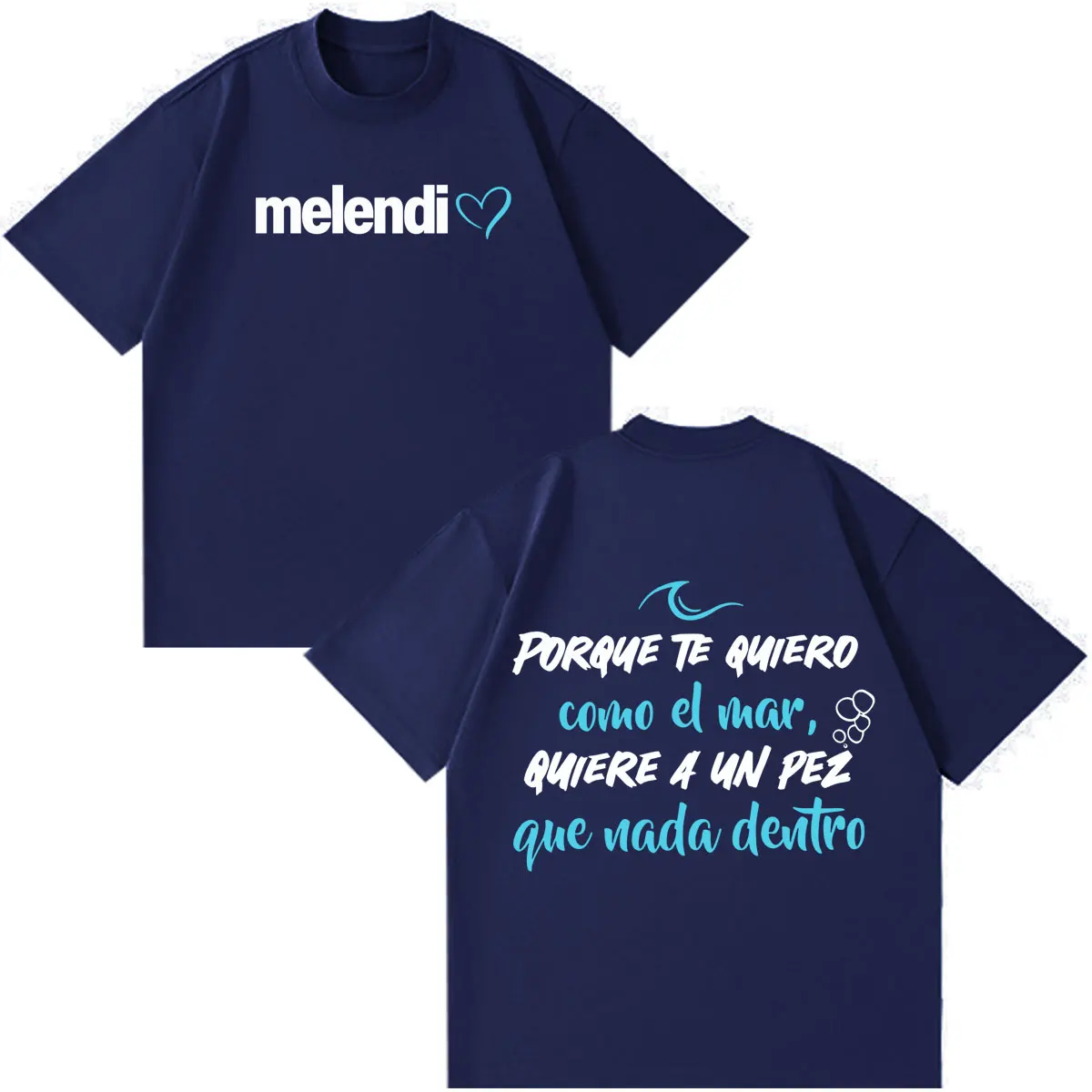 Rapper Melendi Tour Print Merch T-Shirt für Herren und Damen, modisches T-Shirt, kurzärmelig, locker, lässig, Baumwolle, übergroß, Gothic-Punk-T-Shirt – Detail 4