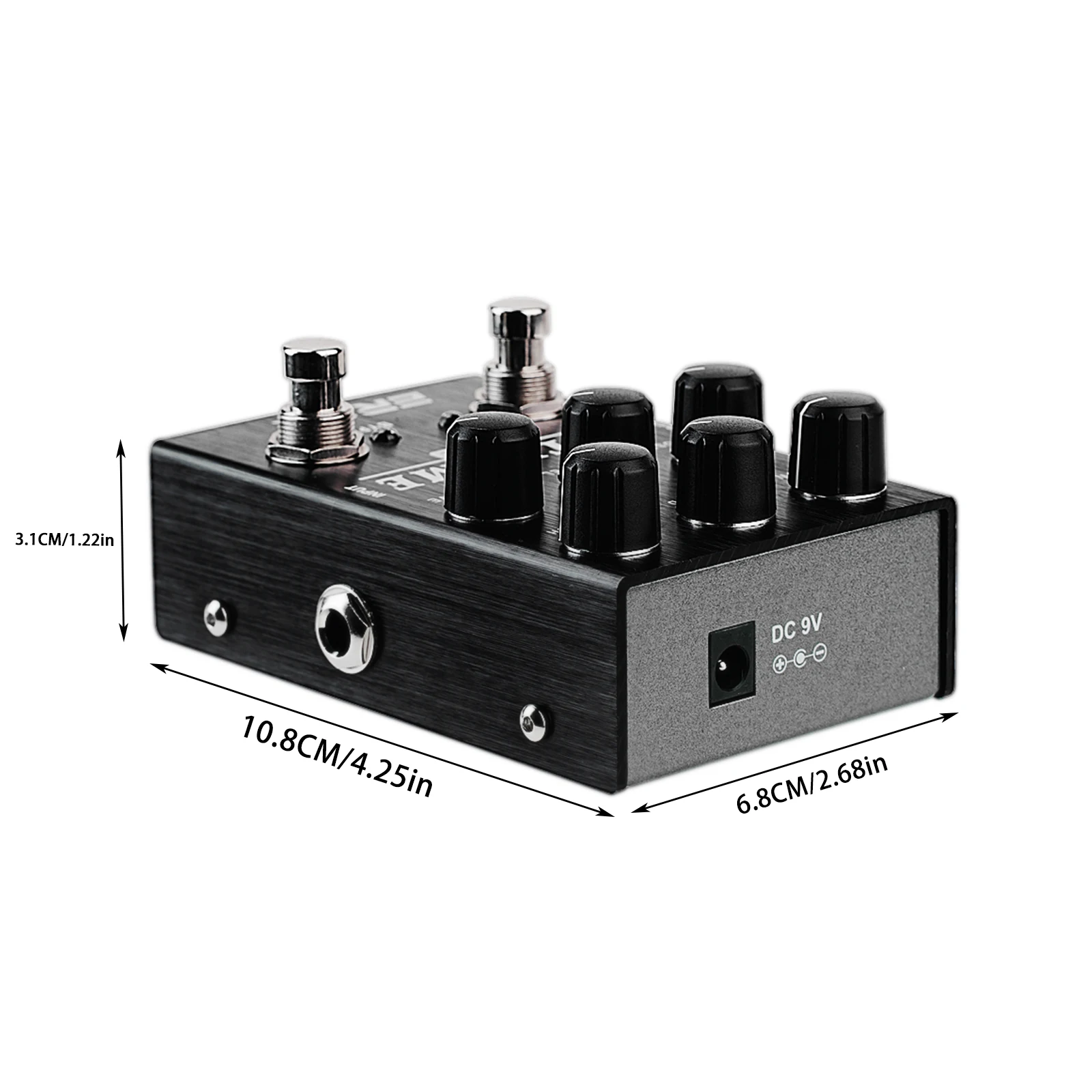 EROK High Gain Extreme Metal Distortion Pedal Overdrive Boost Tone Controller Electric Guitar Bass Effect Pedal Musical Parts