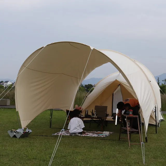 Outdoor Fantasy 5m Outdoor Katoenen Canvas Schaduwluifel voor Yurt Tent Family