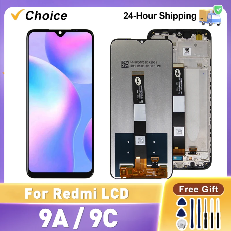 6.53 "dla Xiaomi Redmi 9A wyświetlacz LCD M2006C3LG montaż Digitizera z ekranem dotykowym dla Redmi 9C LCD M2006C3MG części zamienne