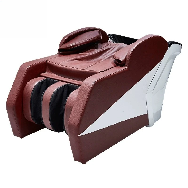 Manufacturer intelligent electric massage shampoo bed barber shop special hair bed lying flat head treatment bed Thai flushing b