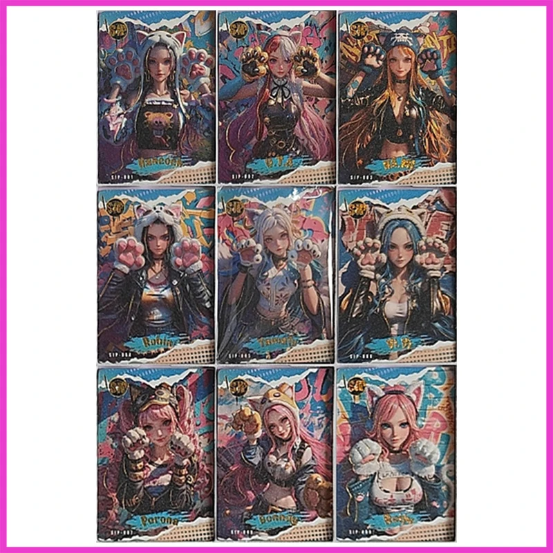 

Anime ONE PIECE Rare Limited SIP Collectible Card Hancock Uta Nami Robin Yamato Perona Bonney Reiju Toys for boys Birthday Gift
