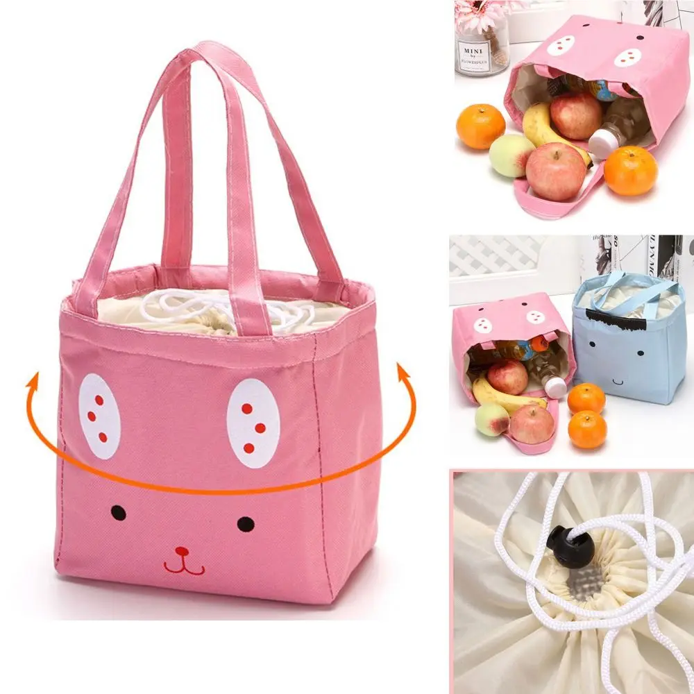 

Waterproof Picnic Insulated Thermal Handbags Travel Keep Warm Cooler Lunch Bag Cute Animal Breakfast Organizer