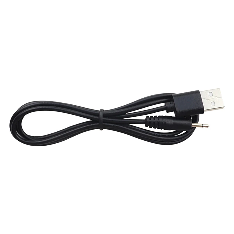 Cabo de carregamento USB para AUDIO DC, Cabo do carregador vibrador para massageador de varinha recarregável, preto 24AWG, 2,5mm