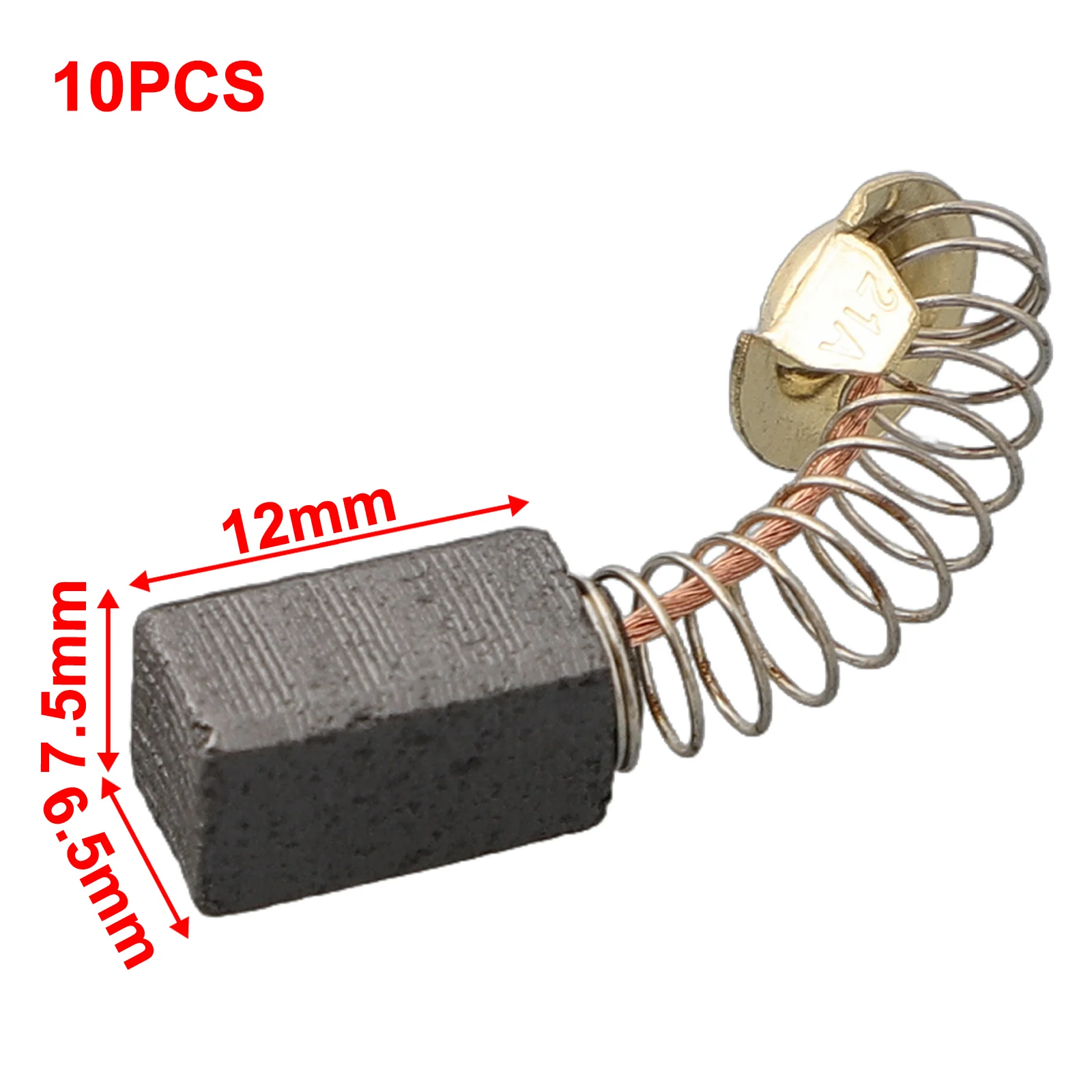 

10 Pieces Carbon Brush Replacement for Guild PDH26G Rotary Hammer Drill 1000W Motor 6 5x7 5x12 E15 Carbon Fiber Brush Set