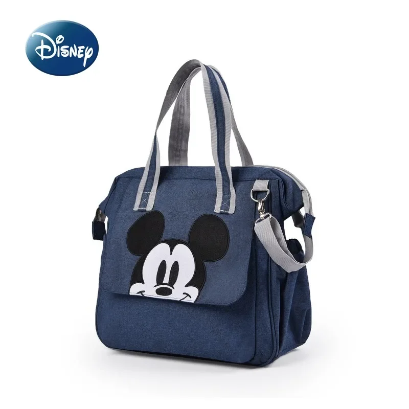 Disney nuevo bolso de pañales, bolso de marca de lujo, tendencia de moda, bolso cruzado para bebé, bonito bolso de pañales para bebé de 2 piezas con dibujos animados, gran capacidad