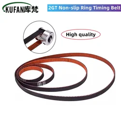 Pulley Belt Non-slip GT2 6mm Closed Loop Timing Belt 110/122/158/188/200/232/400/610/852mm 2GT BELT Suitably GT2 Pulley 6mm Wide