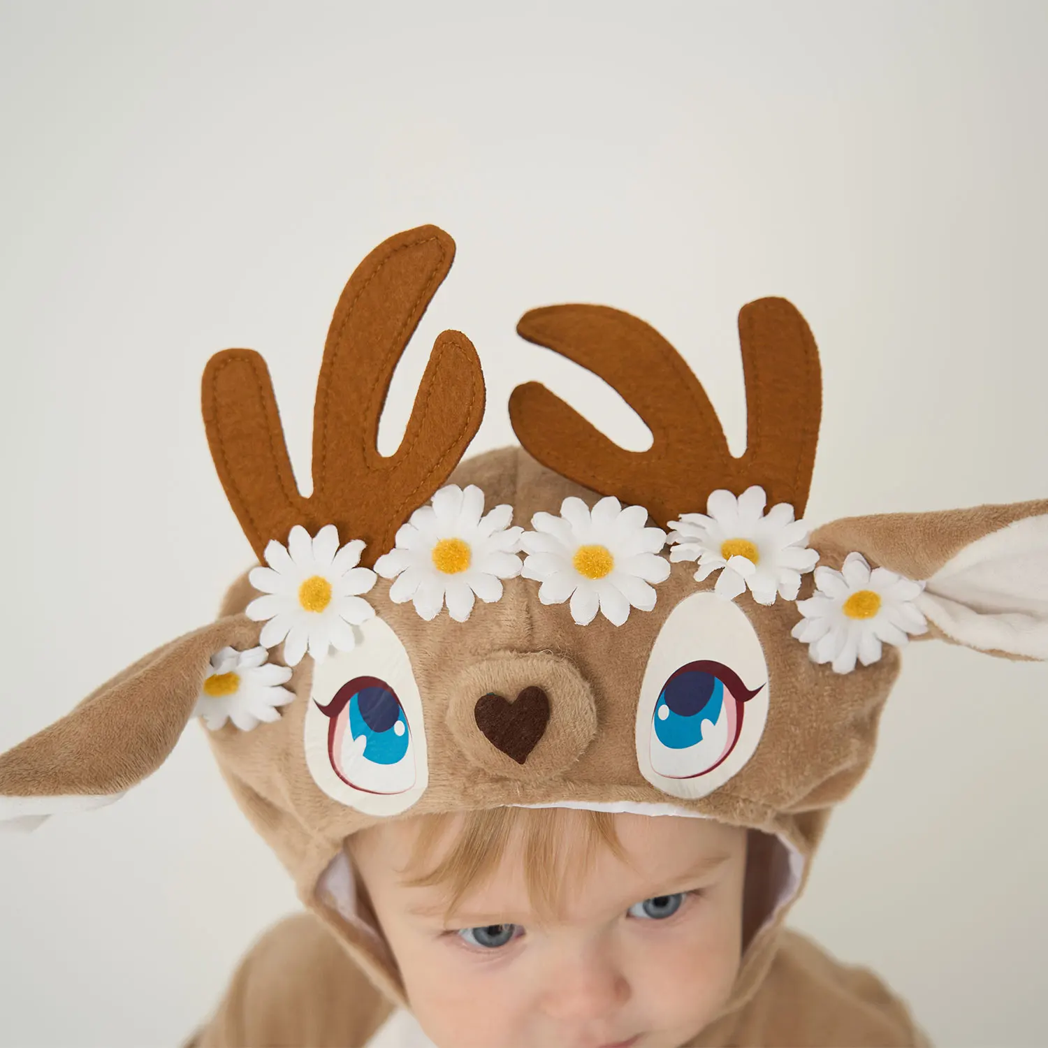 Umorden Christmas Deer Fawn Costume Romper Jumpsuit for Baby Infant Girls Boys 1-2T With Flowers 2pcs/set New Year Costumes