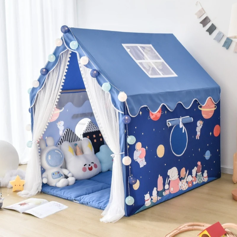 ポータブルキッズプレイハウス 快適で通気性のある子供用テント キッズゲームプレイハウス 室内屋外用おもちゃテント プリンセスハウス