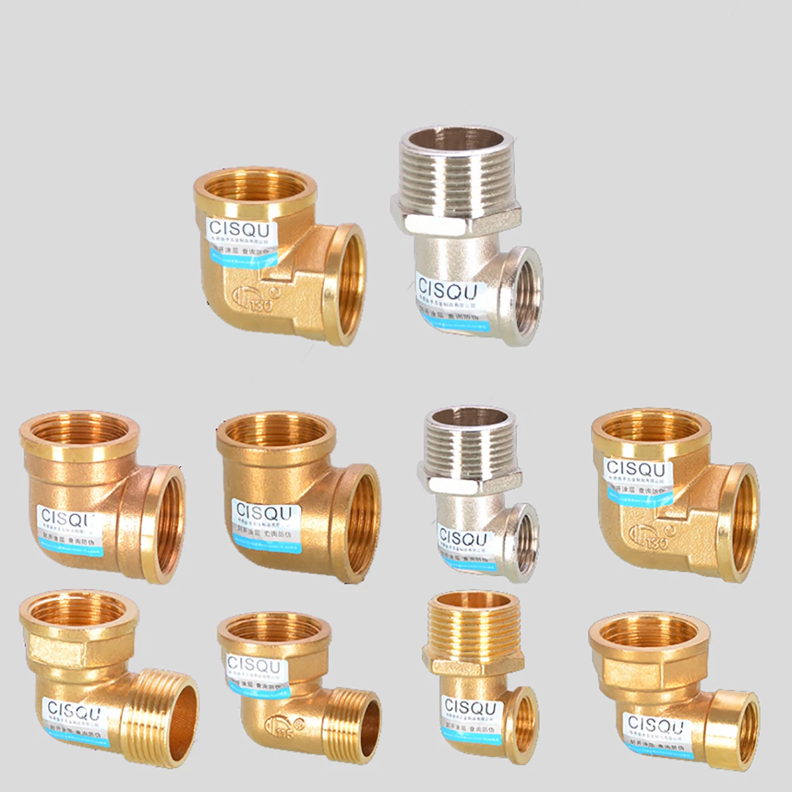 

1Pc Brass Pipe Fittings Converter 1/2" 3/4" 1" BSP Female/Male Thread Natural Gas Water Heater Elbows Connector Coupling Adapter