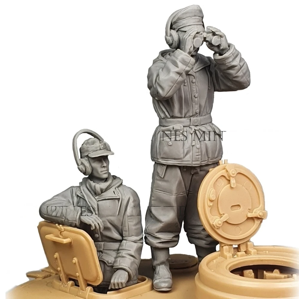 Soldat de tank 1/35, observe la situation de l'ennemi, figurine de soldat en résine, GK, thèmes militaires, kit non assemblé et non peint