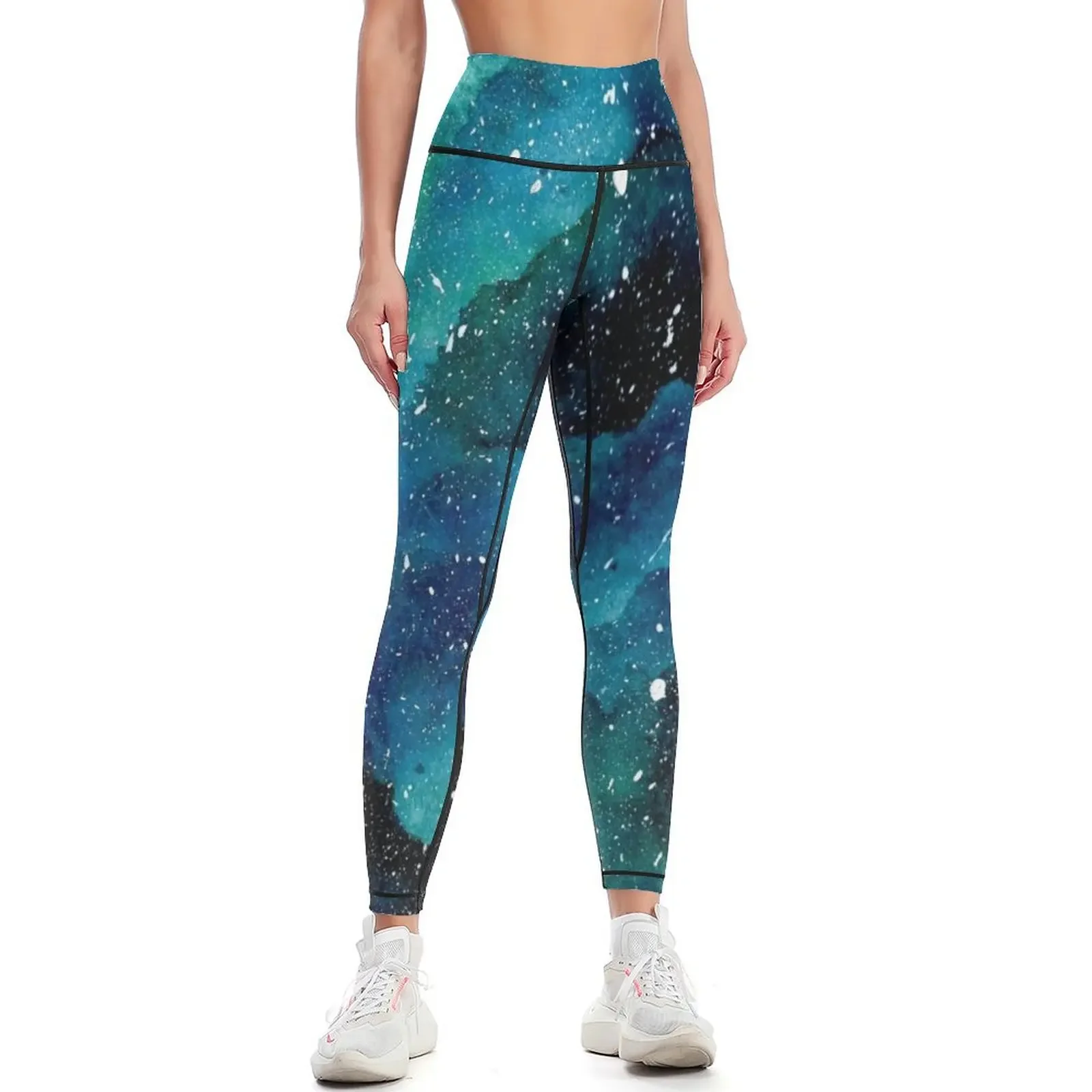 

Emerald Galaxy Leggings leggins push up woman Women's fitness Womens Leggings