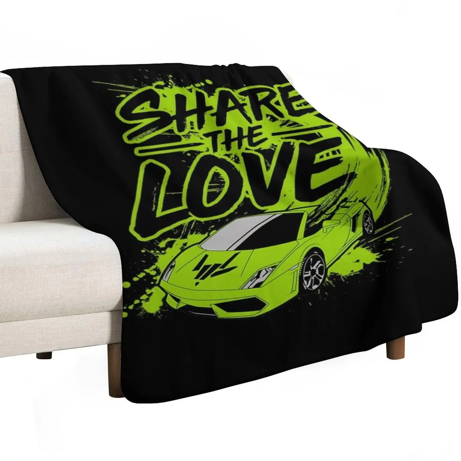 Share The Love Sharerghini Throw Blanket Fashion Sofas christmas decoration Hairys christmas gifts Blankets