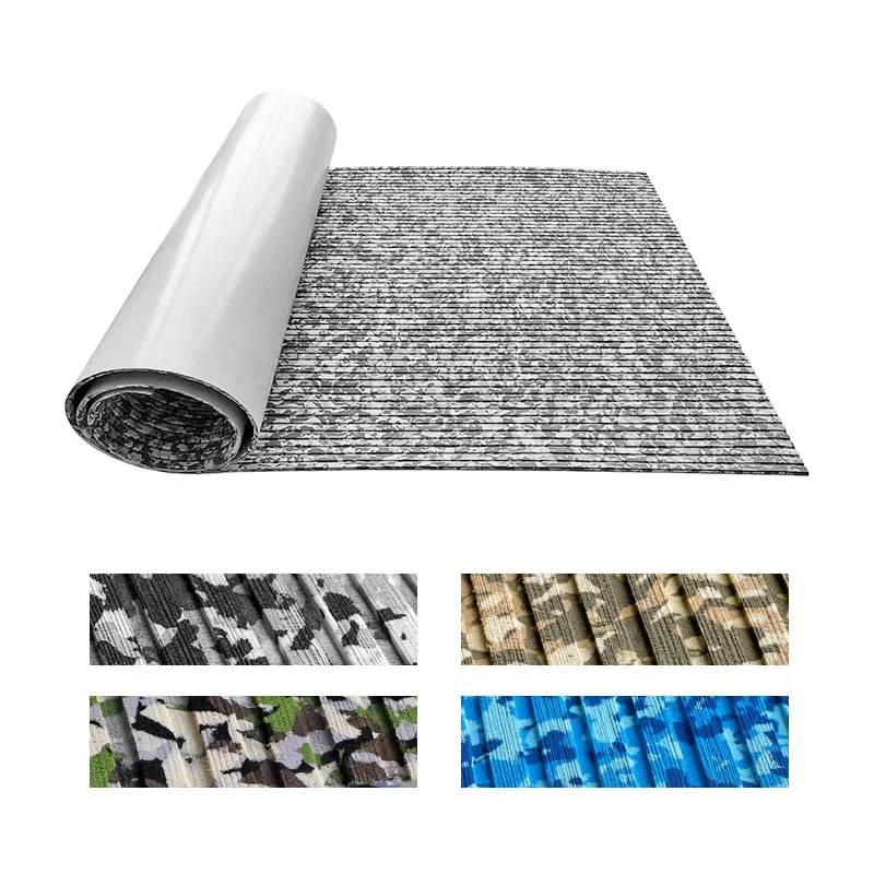 

2400x450mm Camouflage EVA Foam Decking Non-Slip Self-Adhesive Teak Pattern for Boat Kayaks Marine Durable Outdoor Car Accessory