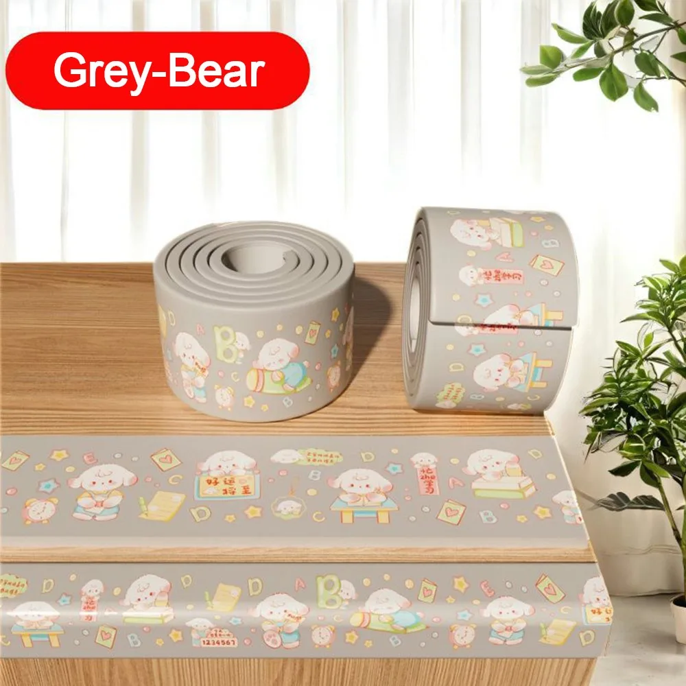 

2m Desk Edge Guard Strip Soft Cartoon Wall Corner Protector Waterproof Thickened Table Anti Collision Cushion for Baby Safety