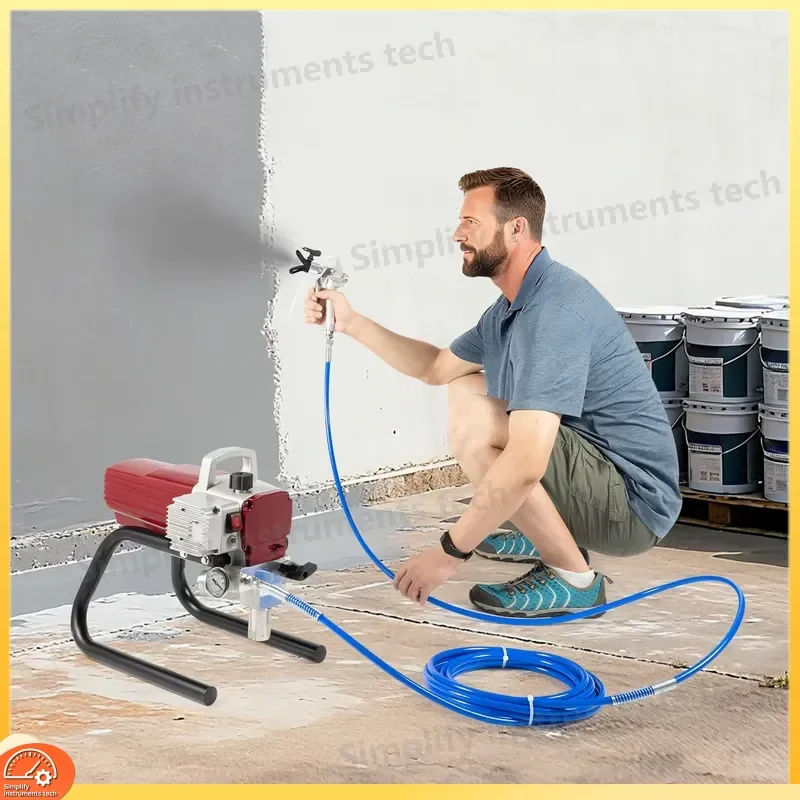 Pro Airless Wall Paint Sprayer 1800W Spray Gun Kit Adjustable Pressure for Walls Ceilings Wood Metal Painting Home