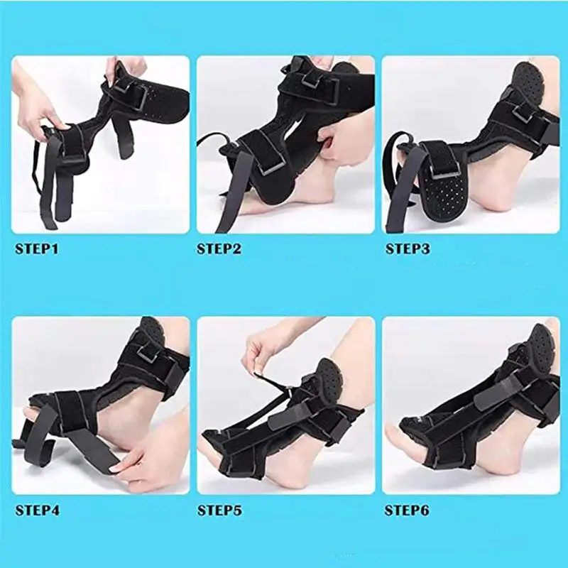 Adjustable Plantar Fasciitis Night Splint Foot Drop Orthosis Stabilizer Brace Support Night Splints Pain Relief Health Care