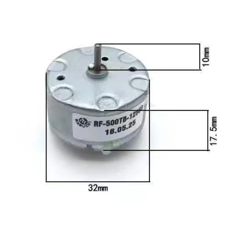 Mikrosilnik prądu stałego RF-500 TB 12560 14415 18280 Mini mikrometalowy silnik elektryczny do silnika nawilżacza z dozownikiem zapachów