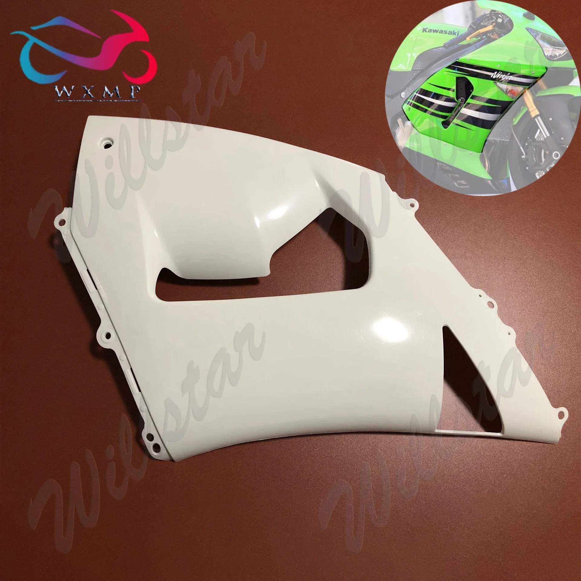 Unpainted Fairing Right upon Side Cover Panlel Fit For Kawasaki Ninja ZX636 ZX600 ZX6R ZX-6R 2005 2006