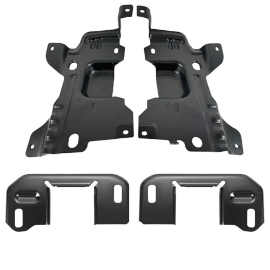 

Set of 4 Bumper Face Bar Brackets Retainer Mounting Braces for 20092014 Ford F150 HeavyDuty Vehicle OffRoad Reinforcement and T