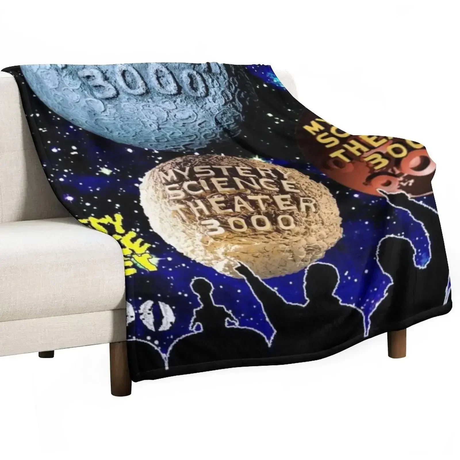 MST3K - Mystery Science Theater 3000 Logo Throw Blanket Extra Large Throw Beach Thins Single Blankets