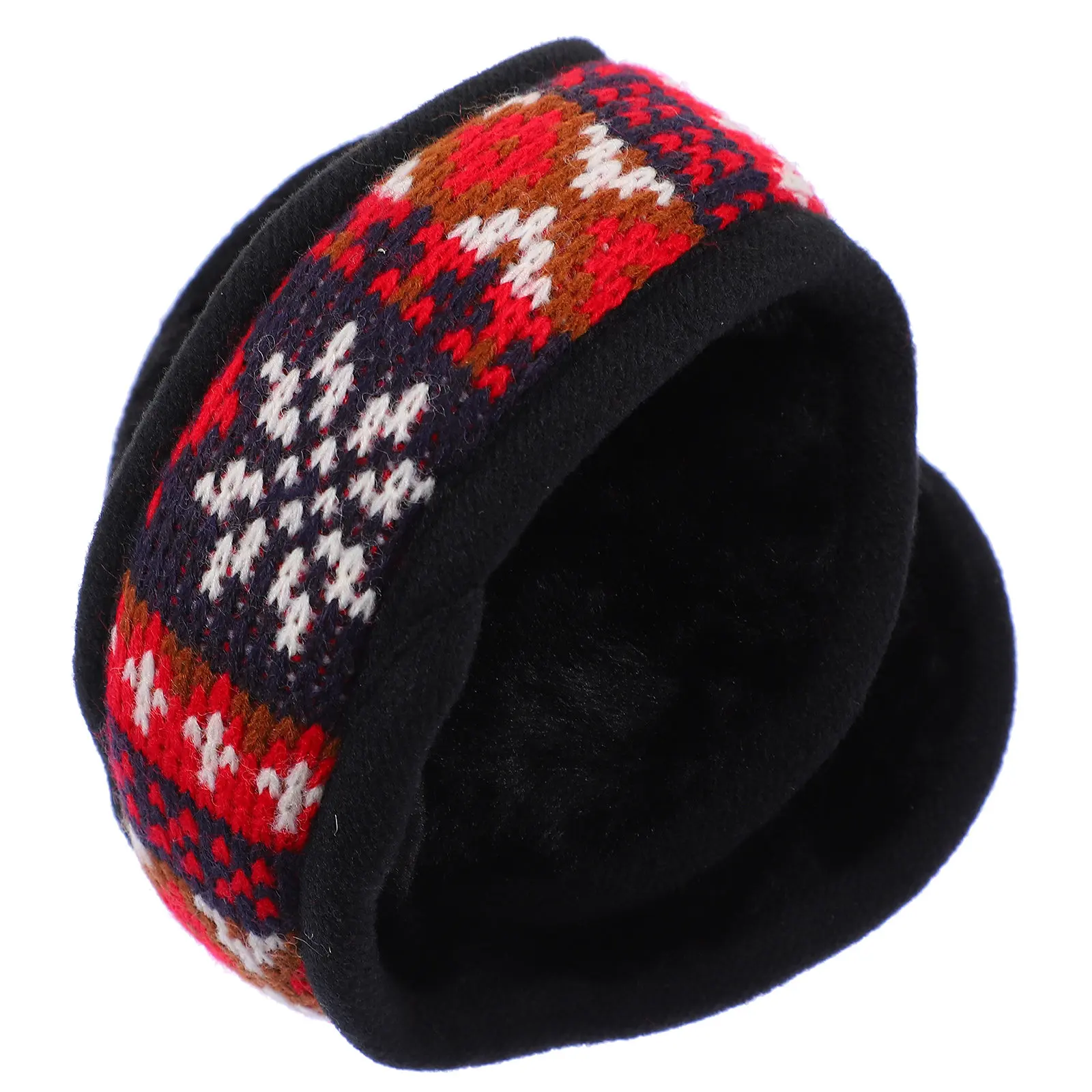 1-個暖かいイヤーウォーマー冬の寒さ対策用折りたたみ式軽量ニット耳カバー、スキー、ランニング、釣り、アウトドア用