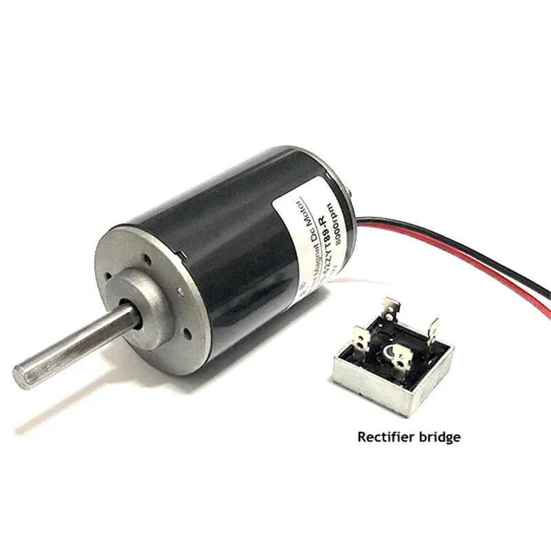 52MM DC 220V 50W Power Long Shaft Motor For Belt Sander CW CCW Adjustable Speed Motor