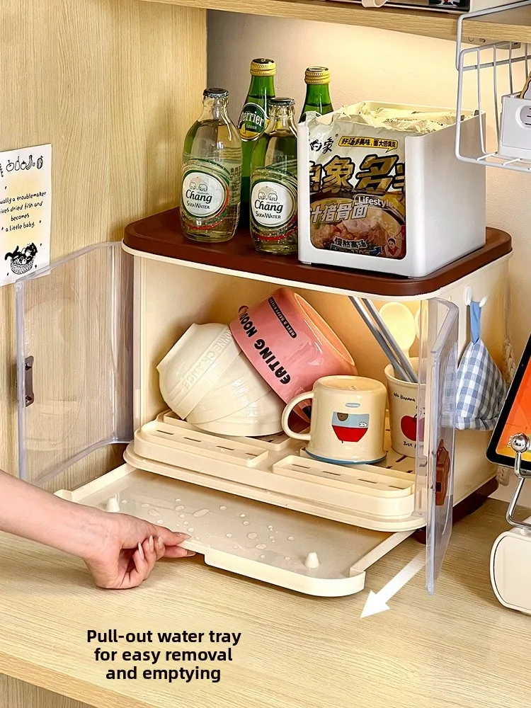 

Modern mat Single Person Dormi Bowl Plate Utensils Drainage Storage Ra Cover Dustproof Small Bowl Stand