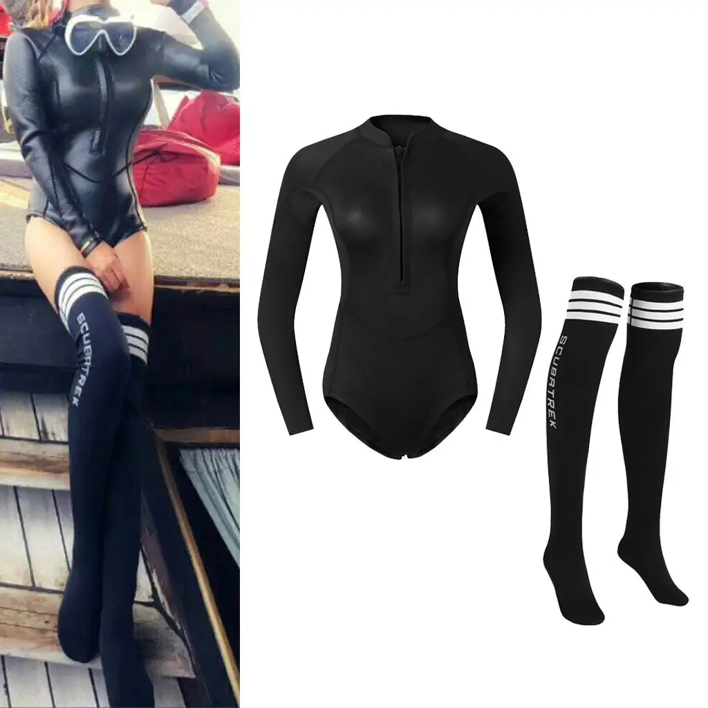 Women Wetsuit Stretch Dive Bikini Fin Sock for Snorkeling Diving