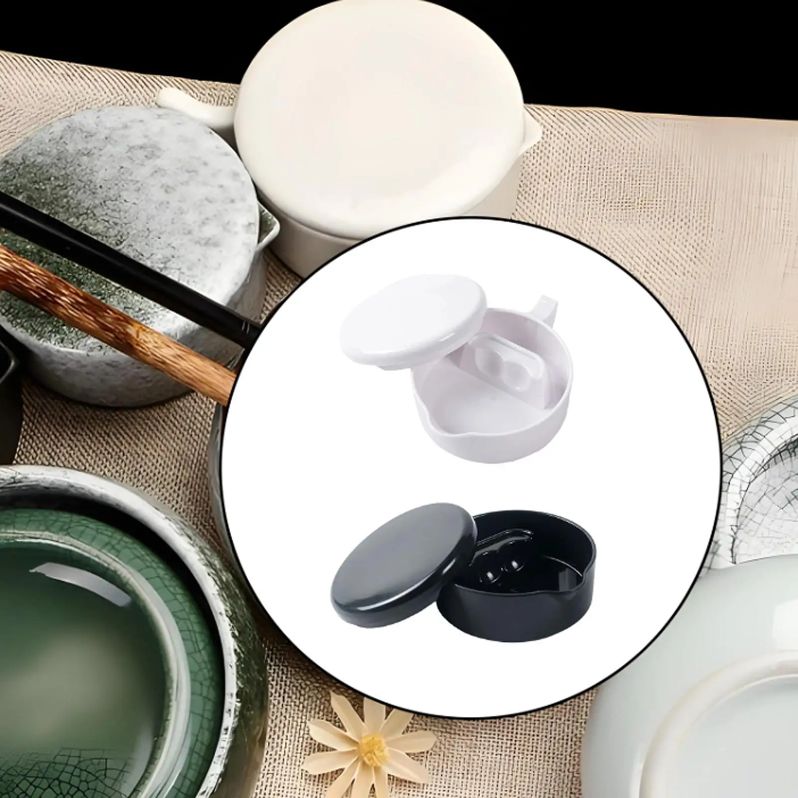 Calligraphy Inkstone with Cover Students Supplies for Chinese Japanese Writing Inkstone Professional Ink Plate Ink Well Dish