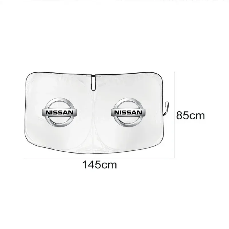 Car Sun Visor Front Windshield Sunshade Sun Protection Accessories For Nissan Qashqai j11 j10 Juke X Trail t32 Tiida Leaf Versa view 3