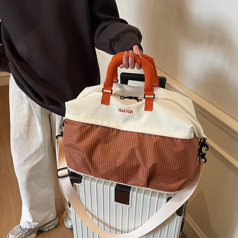 lightweight-portable-travel-bag-fashionable-nylon-clothing-storage-bag-for-short-trips-business-travel-fitness-and-maternity