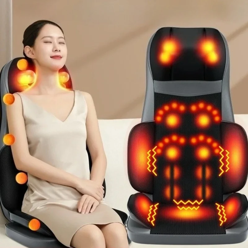 

Multi Functionalneck Backmassager with Heating Functionfull Back Kneading Finger Pressure Rolling Massage Pad To Relieve Fatigue
