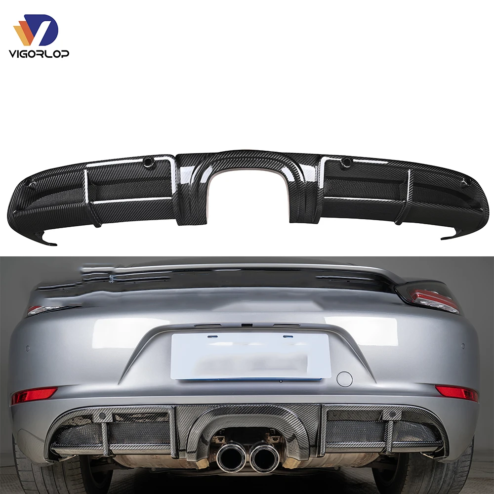 

Factory Price Auto Parts Carbon Fiber Body Kit Bumper Lip Car Rear Bumper Lip for Porsche BoxSRe718 2016-2024