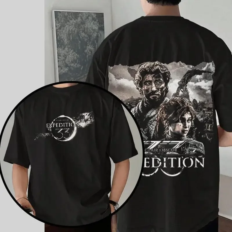 Expedition 33 Clair Obscur Inspired Double Sided T Shirt