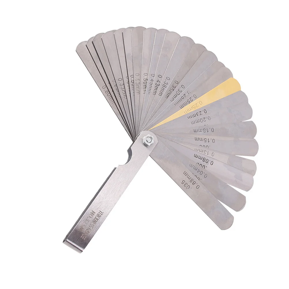 32 Pieces Stainless Steel String Gap Ruler Standard Measurement Gauge Guitar Luthier Tool String Action Gauge for Electric Bass