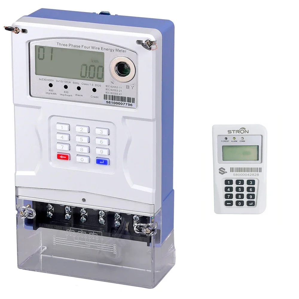 3 Phase Anti-tamper Prepayment Electric Meter With Split CIU