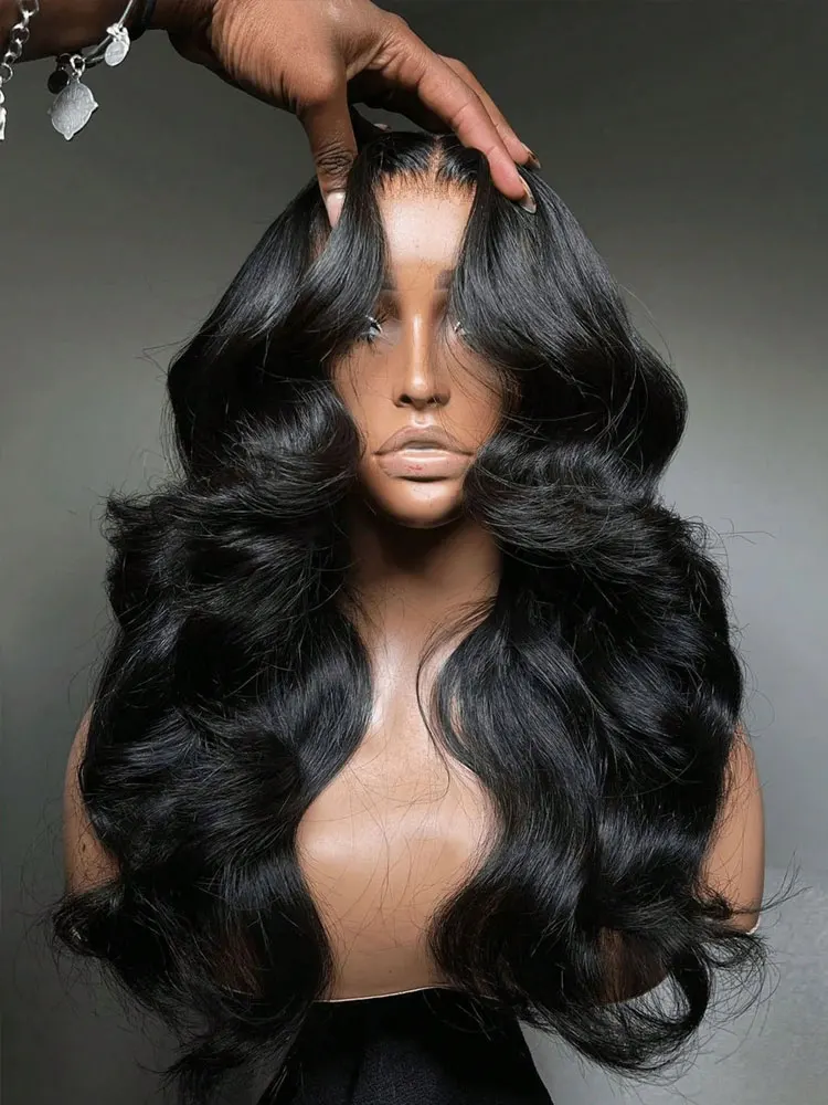 

250% Density 13x4 13X6 HD Transparent Lace Frontal Wig 42 Inch Body Wave Human Hair Wigs Wet And Wavy Lace Front Wig For Women