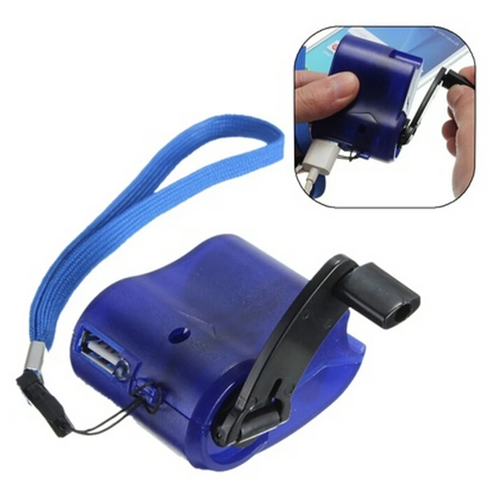 

Mobile Phone Emergency Power USB Hand Crank Charger Electric Generator Universal Mobile Charge Hand Dynamo Charging