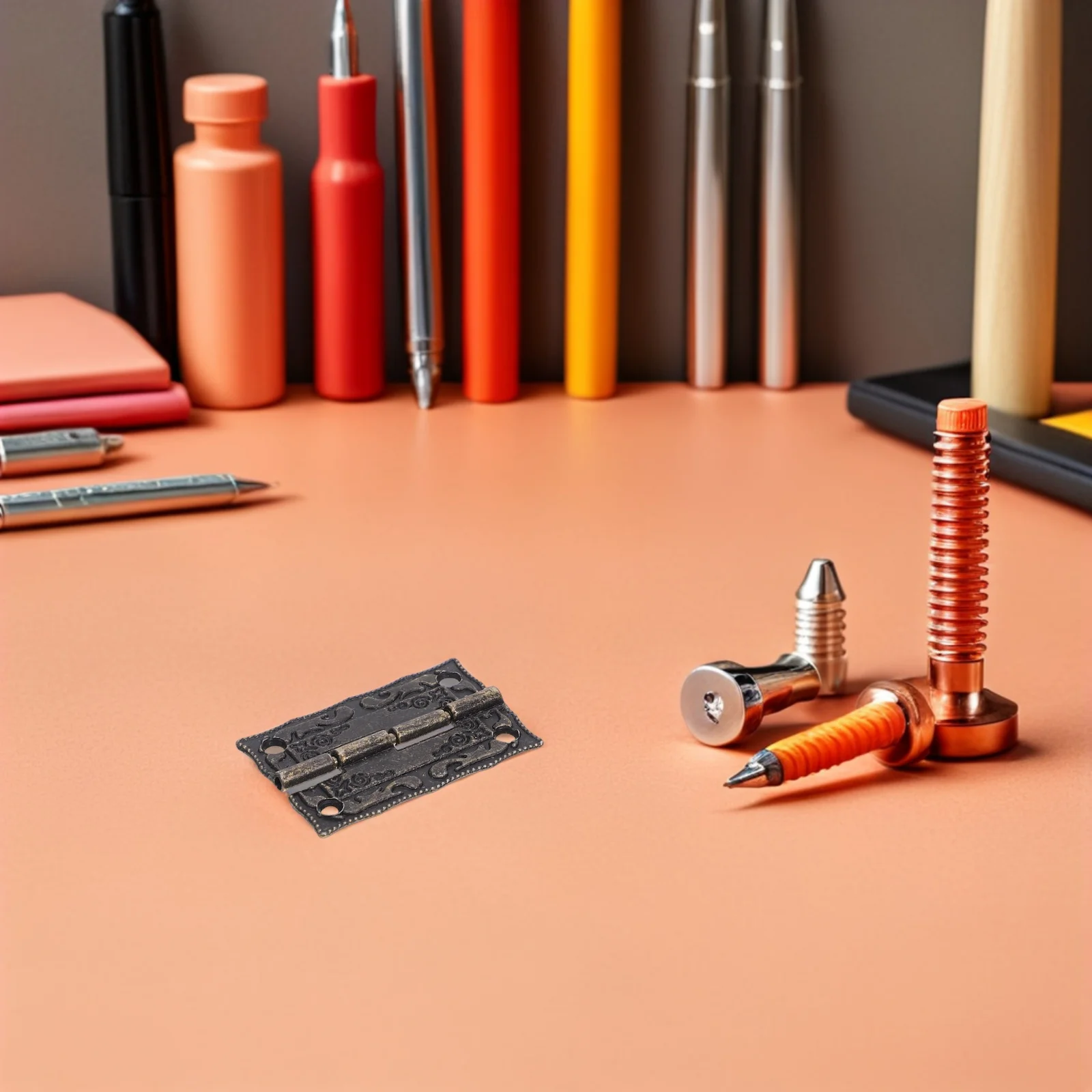 

20Pcs Vintage Bronze Decorative Hinges Jewelry Box Iron Foldable Hardware Screws Retro Cabinet Door Hinges Small Box Hinge