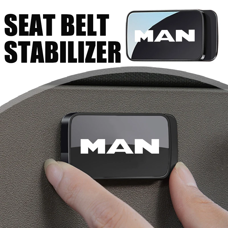 For Man Magnetic Car Interior Seat Belt Holder Stabilizer Adjustable Fastener Clip Accessories TGX TGM TGA TGS TGE