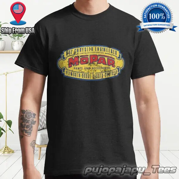 

Mopar logo American funny cotton T shirt SIZE S-5XL Men's and women's T-shirts