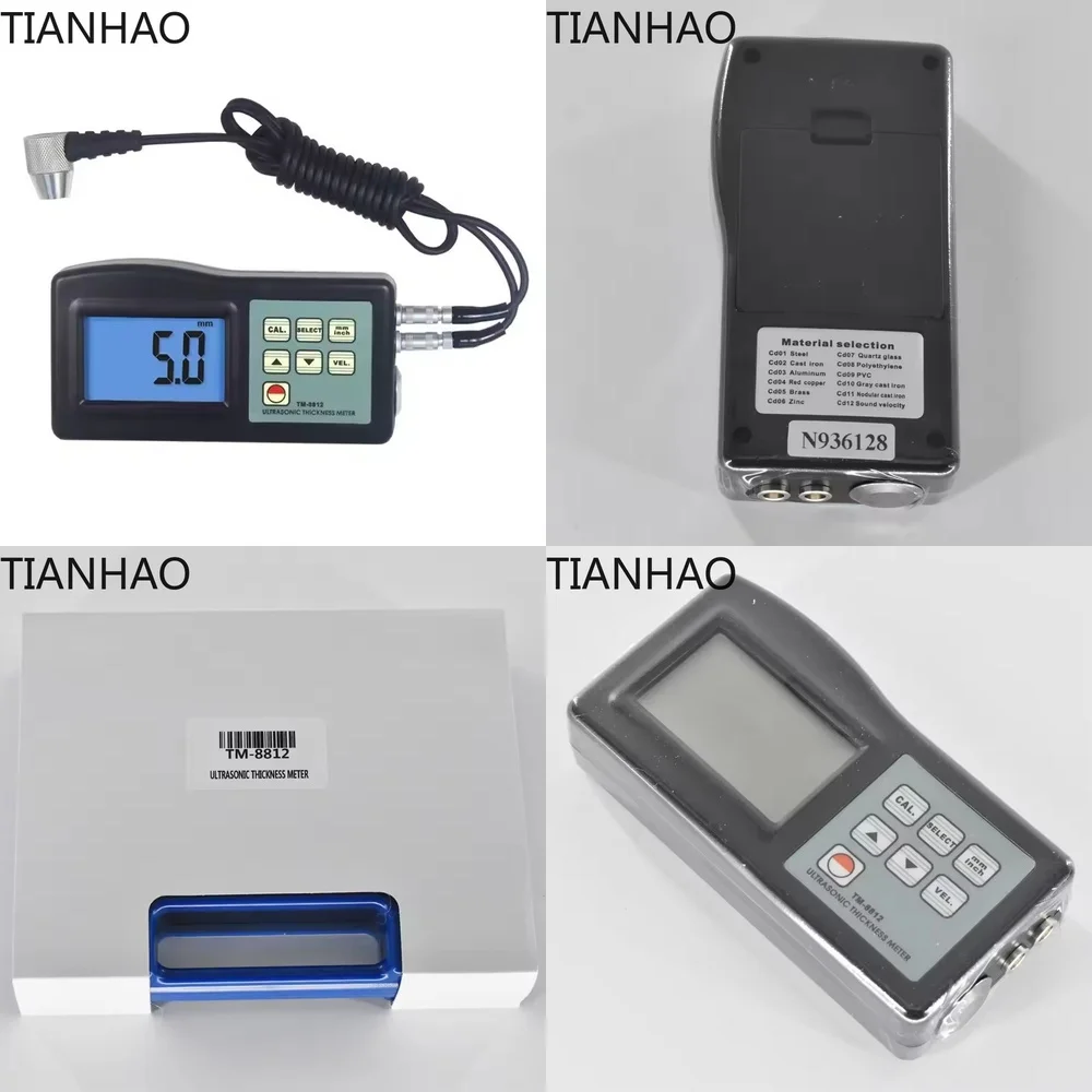 HEDAO Tm 8812 Ultrasonic Thickness Gauge 1.2 200mm 0.05 8 Inches High Resolution Wide Range Thickness Tester