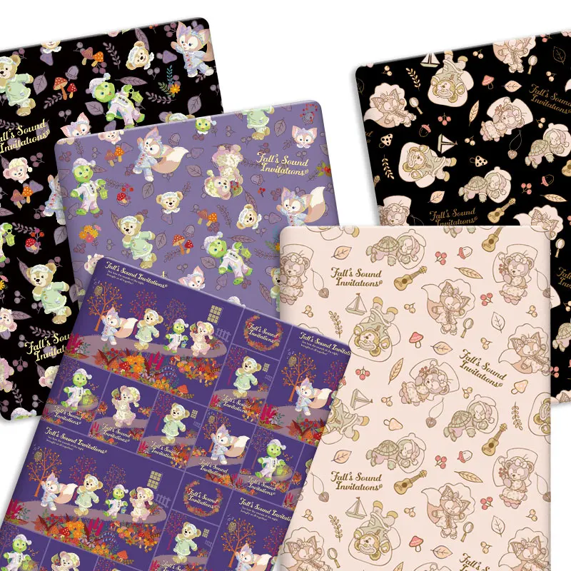 Tessuto Disney 140x50CM tessuto di cotone cartone animato tessuto Patchwork bambino tessili per la casa cucito bambola vestito tenda tessuto di