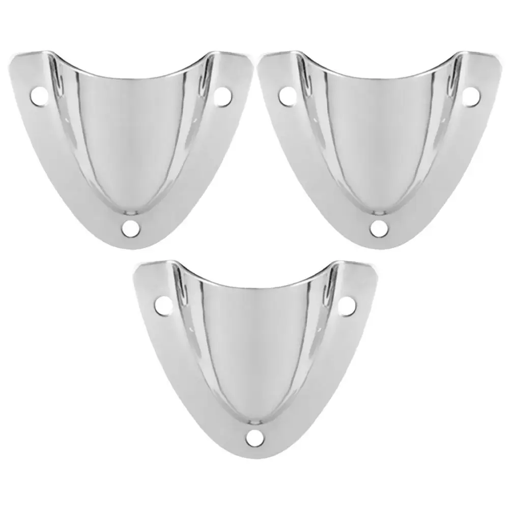3Pcs Stainless Steel Marine Clamshell Vent Cover for Boats Easy Installation Boat Cabin Engine Ventilation Air Flow Drain Wire