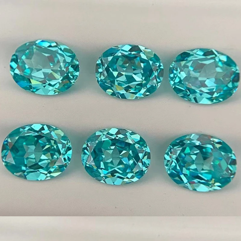 Paraiba Smaragd Luxus Brillant Oval schliff für Edelstein kollektion und Schmuck herstellung vv losen Edelstein