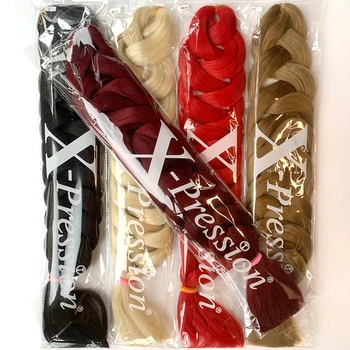 Sentetik Örgü Saç Toptan 82 Inç 165g Ombre Örgü Saç Paketleri Kadınlar Için Jumbo Örgü Saç DIY Saç Modeli Mavi Gri