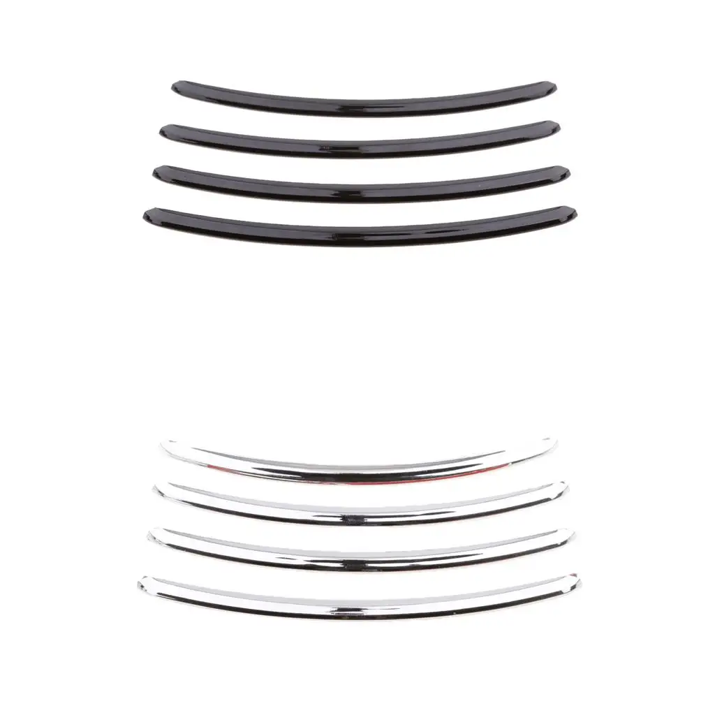 ABS Chrome Rear Fender Accents Trim Durable Motorcycle Decor for FLHX FLTRX Individual Style
