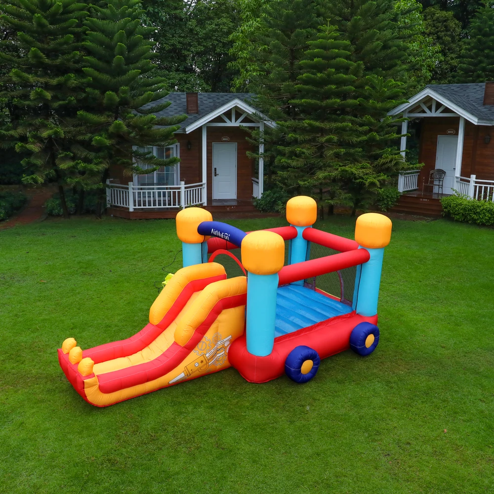 

New Design Mini Jumping House With Slide Bounce Castle Inflatable Bouncing House Castle for Kids Family Party